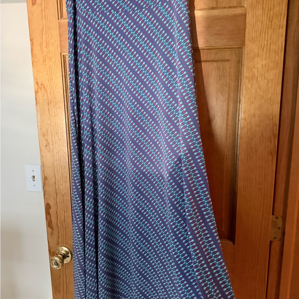 LuLaRoe Purple and Blue Maxi Skirt